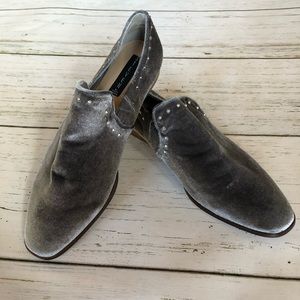 Studded Velvet Loafer